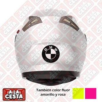 Комплектация 2 шт 2x1bmw логотип moto sticker виниловая декоративная наклейка на заказ байкерский гоночный велосипед мотоциклетный шлем, забавные оригинальные флуоресцентные цвета 2x1 13