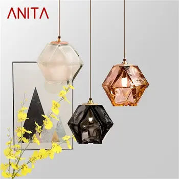 Креативный подвесной светильник ANITA Nordic, современный светодиодный светильник в форме шара, Декоративный для дома, гостиной