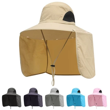 Летние мужские и женские шляпы для рыбалки, солнцезащитные быстросохнущие шляпы для защиты от ультрафиолета, шляпы для альпинизма 17