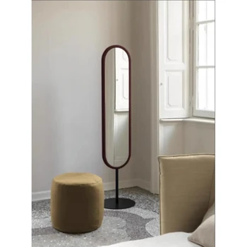 Любимая красная бархатная окантовка, зеркало в полный рост, угловая спальня в стиле ретро, прихожая от пола до потолка, туалетный столик с узкими краями 6