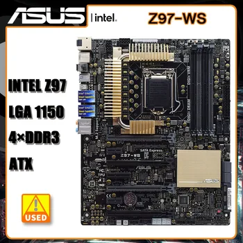 Материнская плата LGA 1150 ASUS Z97-WS Материнская плата Intel Z97 DDR3 32 ГБ PCI-E 3,0 USB3.0 M.2 SATA III HDMI ATX поддержка Core i5-4690S 10