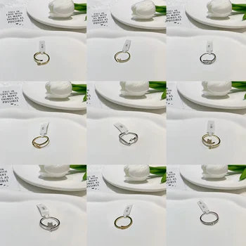 Модное минималистичное Темпераментное серебряное кольцо для большого пальца 925 пробы, кольца для женской пары, кольца для девочек, подарочные украшения оптом