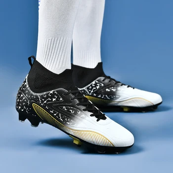Мужская профессиональная уличная футбольная обувь, бутсы, обувь для футзала, Дышащая спортивная обувь для тренировок, прямая поставка, сверхлегкий 16