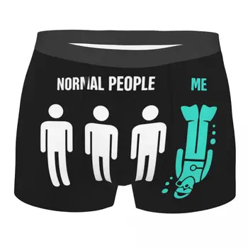 Мужские боксерские шорты для подводного плавания Normal People, сексуальное нижнее белье для дайверов с 3D-принтом, трусики, трусы, мягкие трусы 6