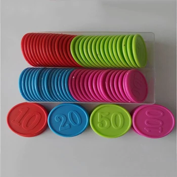 Набор микросхем 80 штук, 160 штук, двусторонние позолоченные цифровые фишки, жетоны для игры в маджонг и покер, пластиковые монеты с чипами MJJ55 16