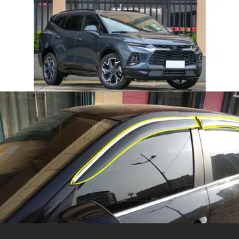 Наклейка Для Укладки Кузова Автомобиля Пластиковое Оконное Стекло Ветровой Козырек Защита От Дождя/Солнца Вентиляционные Детали Для CHEVROLET Chevrolet Blazer 2020 2021 2022 3