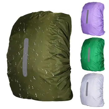 Непромокаемый чехол для рюкзака Многофункциональный дождевик для рюкзака со светоотражающей полосой, сумка для хранения в школе, кемпинга на природе 6