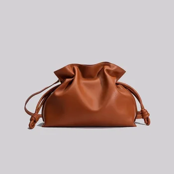 Новое поступление, женская сумка через плечо из натуральной кожи, повседневная и универсальная сумка среднего размера, Lucky Bag 11