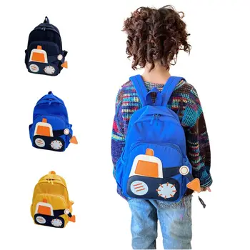 Новый мультяшный инженерный автомобиль, сумки для книг в детском саду, легкий школьный рюкзак для мальчиков и девочек, дорожный рюкзак Mochila 13