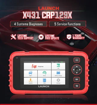 Новый продукт Автомобильный Считыватель кодов CRP129X 129e obd2 Сканер crp129e Диагностические Инструменты pk 129 профессиональный инструмент 15
