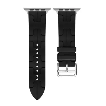Новый Силиконовый Ремешок Kilim Single Tour Для Apple Watch Band 44 мм 40 мм 49 мм 45 мм 41 мм браслет iwatch series 9 se 3 5 6 7 8 ultra 2 5
