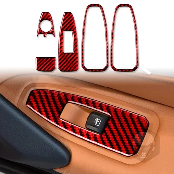 Обновление декора интерьера из углеродного волокна для BMW 3 серии Z4 G28 G29 2019-2022 Отделка панели кнопок стеклоподъемника