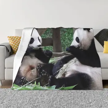 Одеяло Fubao Aibao Panda Fu Bao, зимнее теплое фланелевое одеяло с защитой от скатывания, для постельных принадлежностей, для путешествий, кемпинга 19