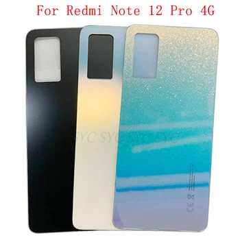 Оригинальная Крышка Батарейного Отсека Задняя Дверца Корпуса Для Xiaomi Redmi Note 12 Pro 4G Задняя Крышка с Логотипом Клейкая Наклейка Запчасти Для Ремонта 18