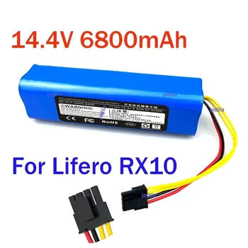 Оригинальный Литий-ионный Аккумулятор 14,4 В 6800 мАч для Lifero RX10 Robot Vacuum Cleaner Battery Pack 2