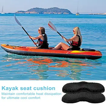 Подушка для каяка, водонепроницаемая гелевая подушка для сиденья для каяка, принадлежности для рыбалки на каноэ, Нескользящая подушка для каяка