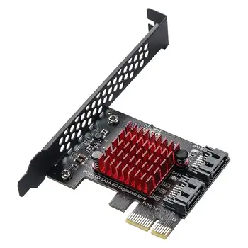 Полноскоростной PCIE Gen3 на карту расширения PCIE X1, двухпортовый адаптер для передачи данных, скорость 6 Гбит/с 9