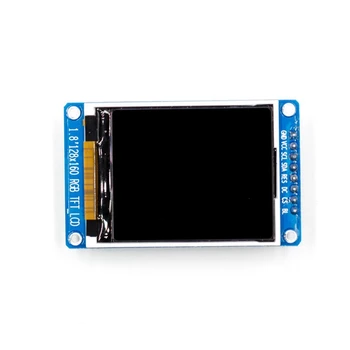 Портативный Модуль TFT LCD-дисплея 1,8 дюйма Полноцветный 128X160 SPI Полноцветный ST7735S 3,3 В Заменяет OLED-источник питания 8