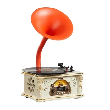 поставляем классический деревянный радиогрампфон, роскошный ретро-виниловый проигрыватель