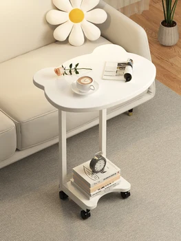Приставной столик для передвижного дивана Panda, маленькая квартира, маленький журнальный столик, маленький столик, боковой шкаф для дивана, боковой шкаф, маленькая боковая вкладка 11