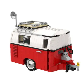 Прицеп-караван для 10220 T1 Camper Van Bus Building Toys Set MOC Build