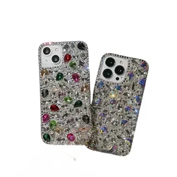 Прозрачный Бриллиантовый чехол-бампер для телефона с 3D блестками Samsung Galaxy A50 A70S A22 A32 5G A52 A71 4G A51 A72 A73 A53 A33 Для девочек 16