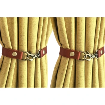 Простые кожаные завязки для занавесок, внутренние и наружные Держатели для драпировок, подхваты, аксессуары для современного домашнего декора.