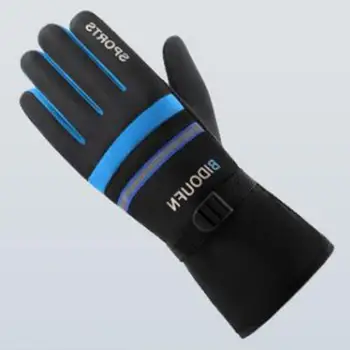 Регулируемые манжеты, зимние перчатки, велосипедные перчатки, Зимние лыжные спортивные перчатки для женщин, мужчин, Водонепроницаемый светоотражающий дизайн для бега 7