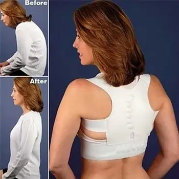 Регулируемый Мужской корректор осанки для горбатой спины, поддерживающий плечевой ремень, Легкий, удобный, легко носить. 19
