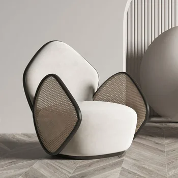 Роскошное Дизайнерское кресло для отдыха в скандинавском стиле, Современное Модное Удобное кресло-пуф, Представительские Эргономичные шезлонги для салона мебели 17