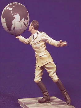 Сборка, неокрашенный масштаб 1/32 54 мм, мужчины и глобус стоящий - 54 мм, Историческая игрушка, миниатюрный набор моделей из смолы 9