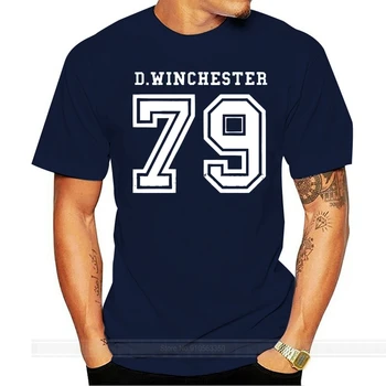 Сверхъестественная рубашка Dean Winchester, футболка d.winchester 79 с буквенным принтом сзади, женская футболка, повседневная хлопковая забавная футболка 1
