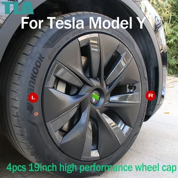 Сменный Колпак колеса 19-Дюймовый Автоматический Колпак Колеса ModelY 2023 Accessorie Полный Комплект Колпаков Обода Для Tesla Model Y 2018-2023 16
