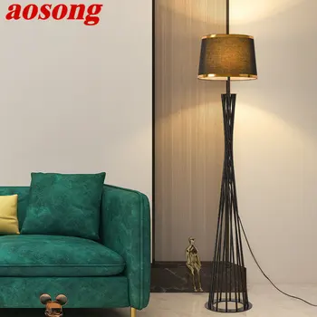 Современный торшер AOSONG Креативный светодиодный винтажный светильник для домашнего декора Гостиной Спальни отеля