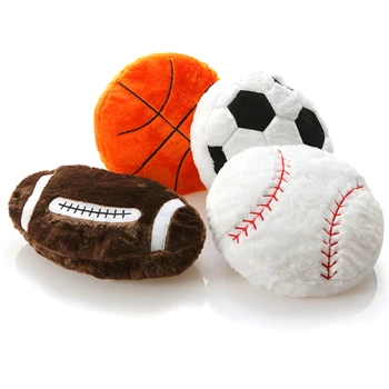 Спортивная подушка для баскетбола, футбола, регби, Пушистая мягкая подушка для украшения спальни 4