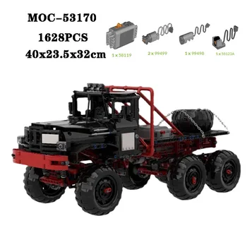 Строительный блок MOC-53170 супер грузовик высокой сложности сращивание строительного блока 1628ШТ взрослых и детей головоломка игрушка в подарок на день рождения 3