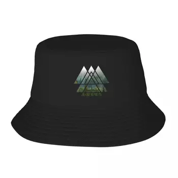 Треугольники сакральной геометрии - Туманный лес, шляпа рыбака для взрослых, шляпы-бобы, Мужские Женские кепки, шляпа рыбака для девочек, шляпа для мальчиков