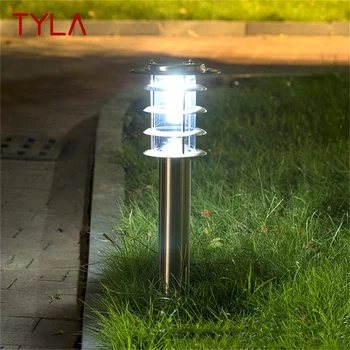 Уличная солнечная лампа для лужайки TYLA, современный светодиодный водонепроницаемый садовый светильник для внутреннего дворика виллы 10