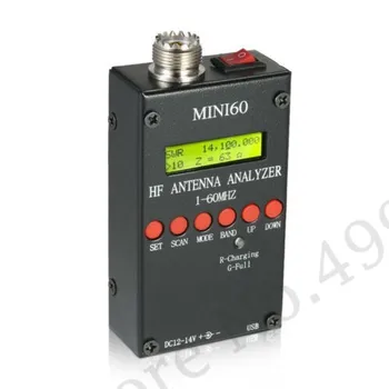 Ультралегкий Mini60 Sark100 1-60 МГц HF ANT SWR Антенный Анализатор Метр Тестер с Android 11