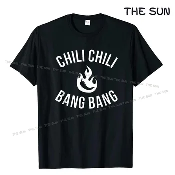 Футболка Chili Chili Bang Bang Funny Cook Off, футболка для мужчин, футболки с графическим рисунком, женские хлопковые 5