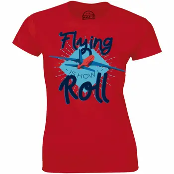 Футболка Flying is How I Roll Рубашка Airline Pilot Captain Женская футболка премиум-класса в подарок 6