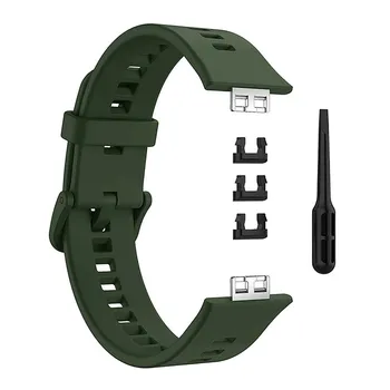 Цветная застежка Силиконовый ремешок для часов Ремешок для наручных часов Браслет Ремень для Huawei Watch Fit TIA-B09 15
