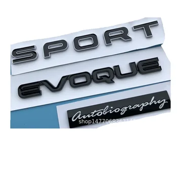 Черные Буквы EVOQUE SPORT Autobiography Крышки Багажника Задние Эмблемы Значки для Discovery Range Rover