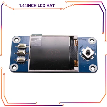 1,44-дюймовый ЖК-дисплей Hat для Raspberry Pi 4B/3B +/3B/Zero 128x128 Пикселей SPI Интерфейс 3,3 В Светодиодная Подсветка Экрана 15