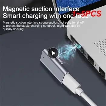 1-5 Шт. Магнитный USB-Адаптер Type C/DC5521 для Magsafe1/Magsafe2 MacBook Air/USB C Разъем для Быстрой Зарядки 4