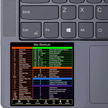 1 шт. Дизайн стикеров быстрого доступа для системной клавиатуры Mac OS, наклейка с сочетанием клавиш на 2022-2008 годы (13-16 дюймов) 7