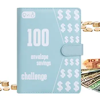 100 конвертов Задач по экономии денег, Планировщик бюджета и задач по экономии, книга с конвертами для экономии и задачами по экономии 5