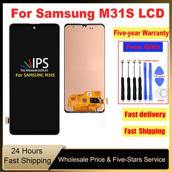 100% Тестовый ЖК-дисплей Для Samsung Galaxy M31S ЖК-дисплей С Сенсорным Экраном Digitizer В сборе Для Samsung M31S M317 SM-M317F M317F/DS LCD 7