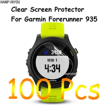 100 шт./Лот Для Garmin Forerunner 935 935XT FR935 SmartWatch HD Прозрачная Защитная Пленка Для Экрана + Ткань Для Чистки 7