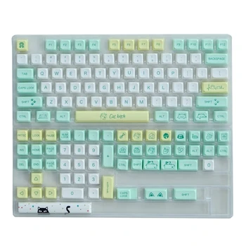 130-Клавишные Колпачки Cute Theme XDA Dye-Sub Для MX-переключателей GK-61/64/68/84/87/96 10